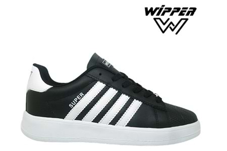 G- WİPPER SPOR - 035 - CİLT / SİYAH-BEYAZ