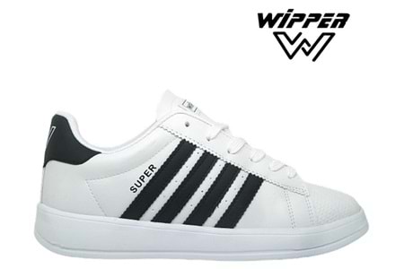 M- WİPPER SPOR - 035 - CİLT / BEYAZ-SİYAH